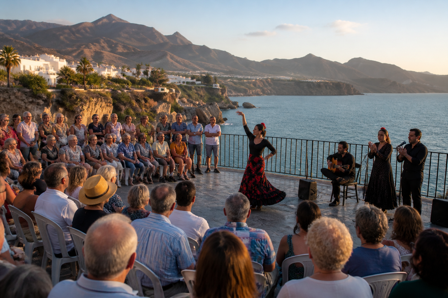 Flamenco på Balcón de Europa