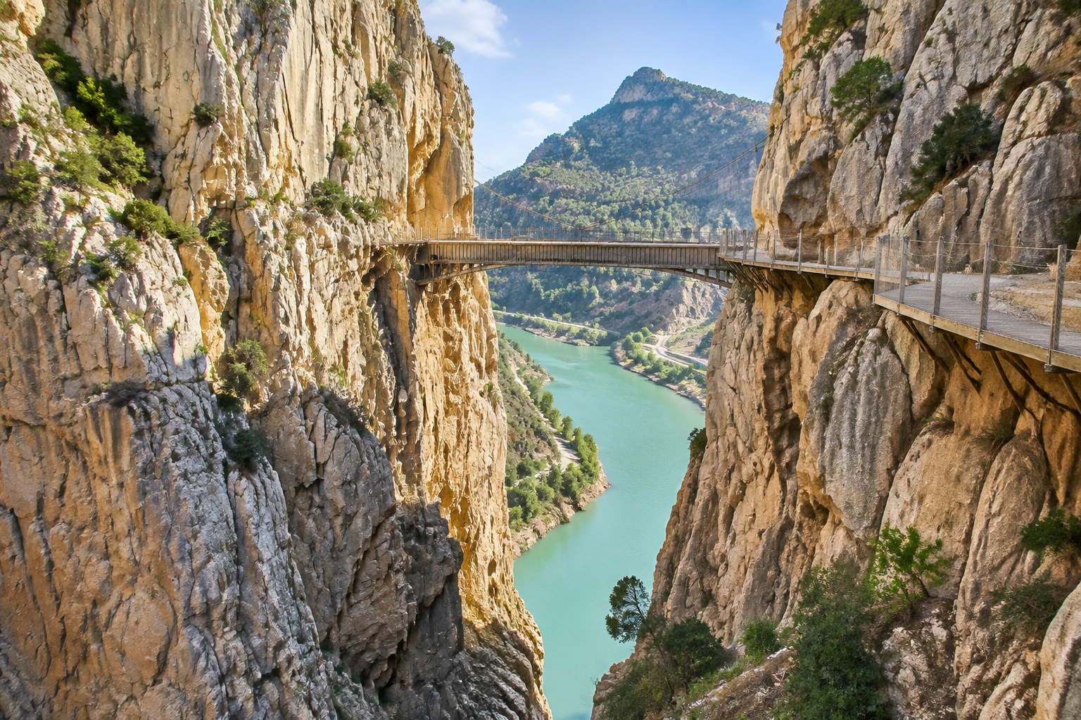 Caminito del Rey lyfter fram Spaniens längsta hängbro