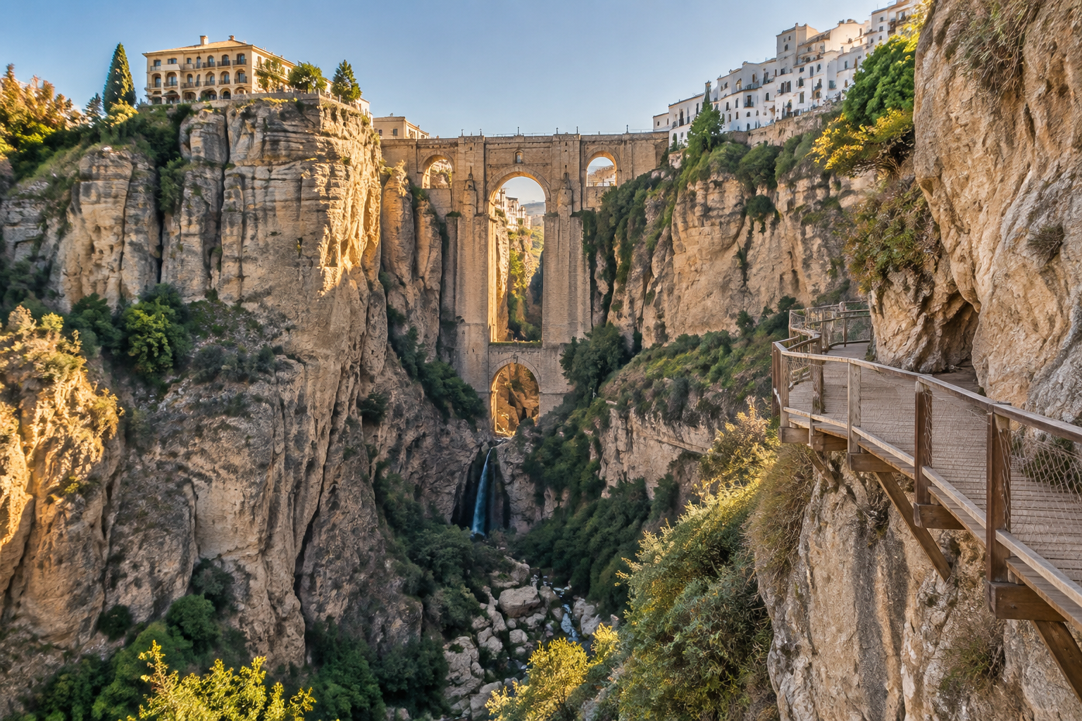 Ronda inviger ny hängande gångled längs ravinen El Tajo